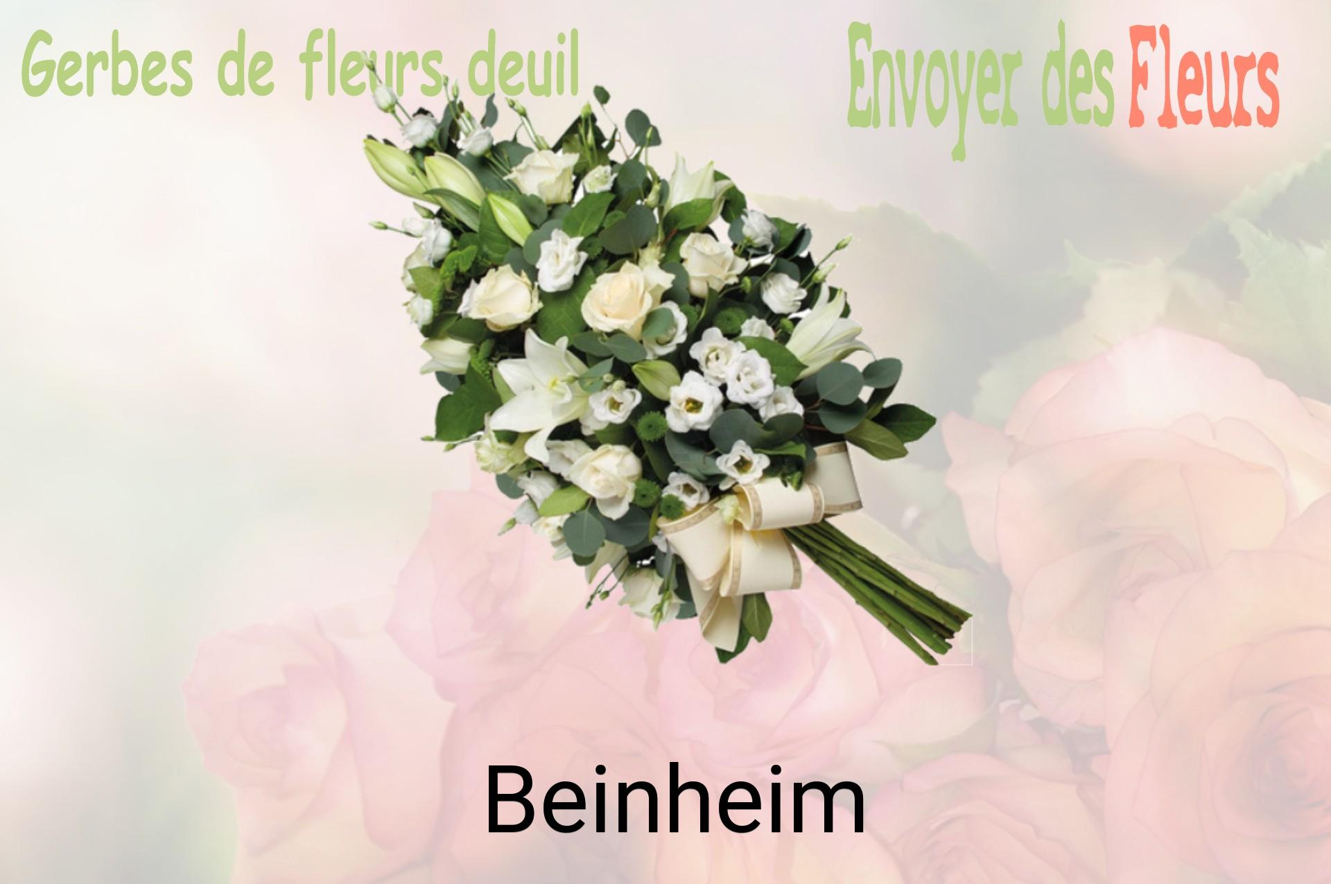 Gerbe de fleurs de deuil livrée à Beinheim